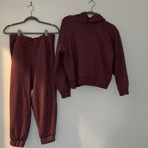 A New Day Mauve Hoodie & Joggers Sz M